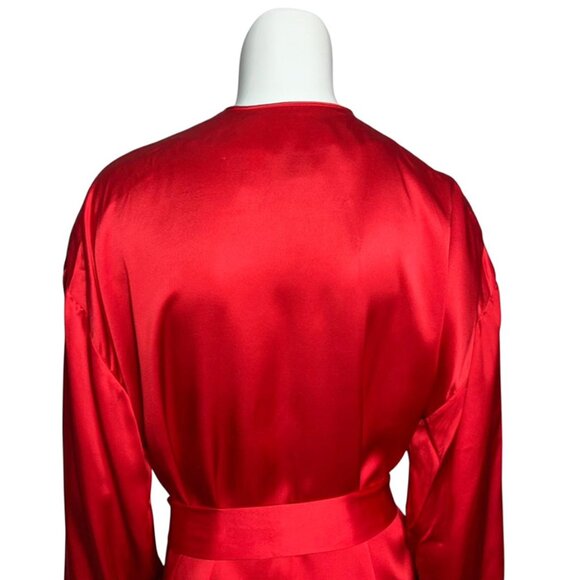 VINTAGE Victoria's Secret Gold Label 100% Silk Robe - Picture 5 of 7